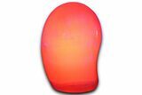 Free-Standing Polished Pink Manganoan Calcite - Fluorescent! #365840-1